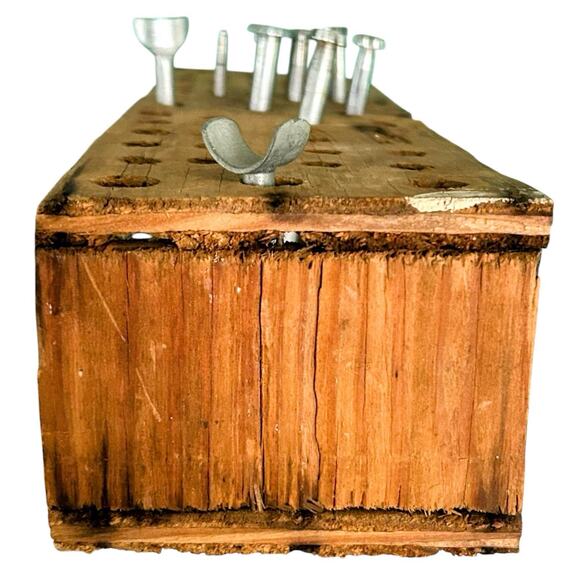 Vintage Craftool Co. Leather Stamps Carving Tools and Organizer Rack - Picture 6 of 11